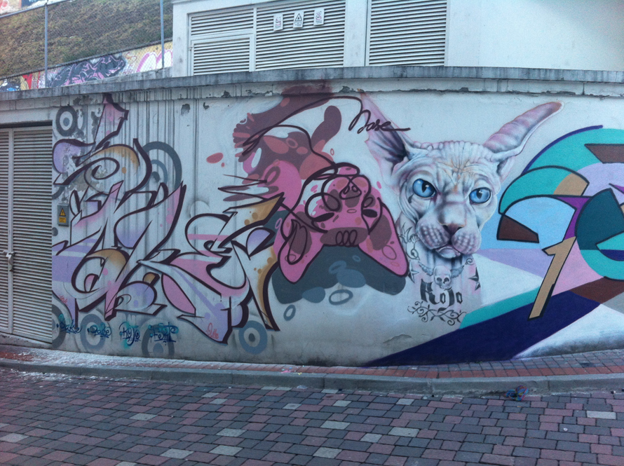 Mural  museo arte contemporaneo ,Quito,Ecu